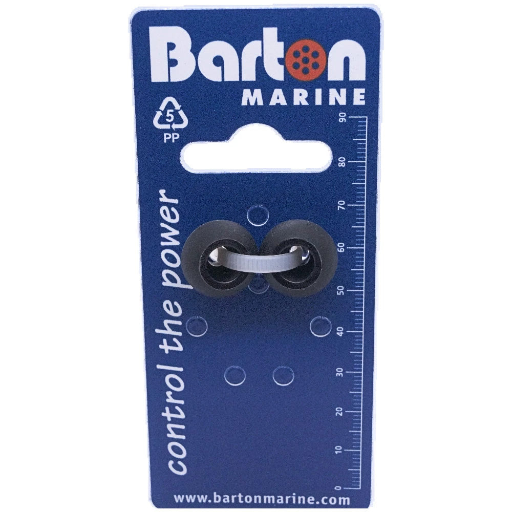 Barton 42812 4mm Rope Stoppers - Black - Pair