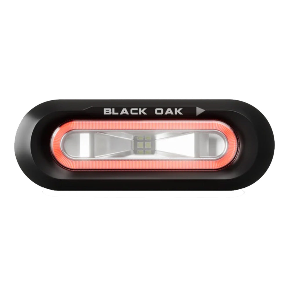 Black Oak LPS-FR Low Pro Flush - Black Housing - Red LED