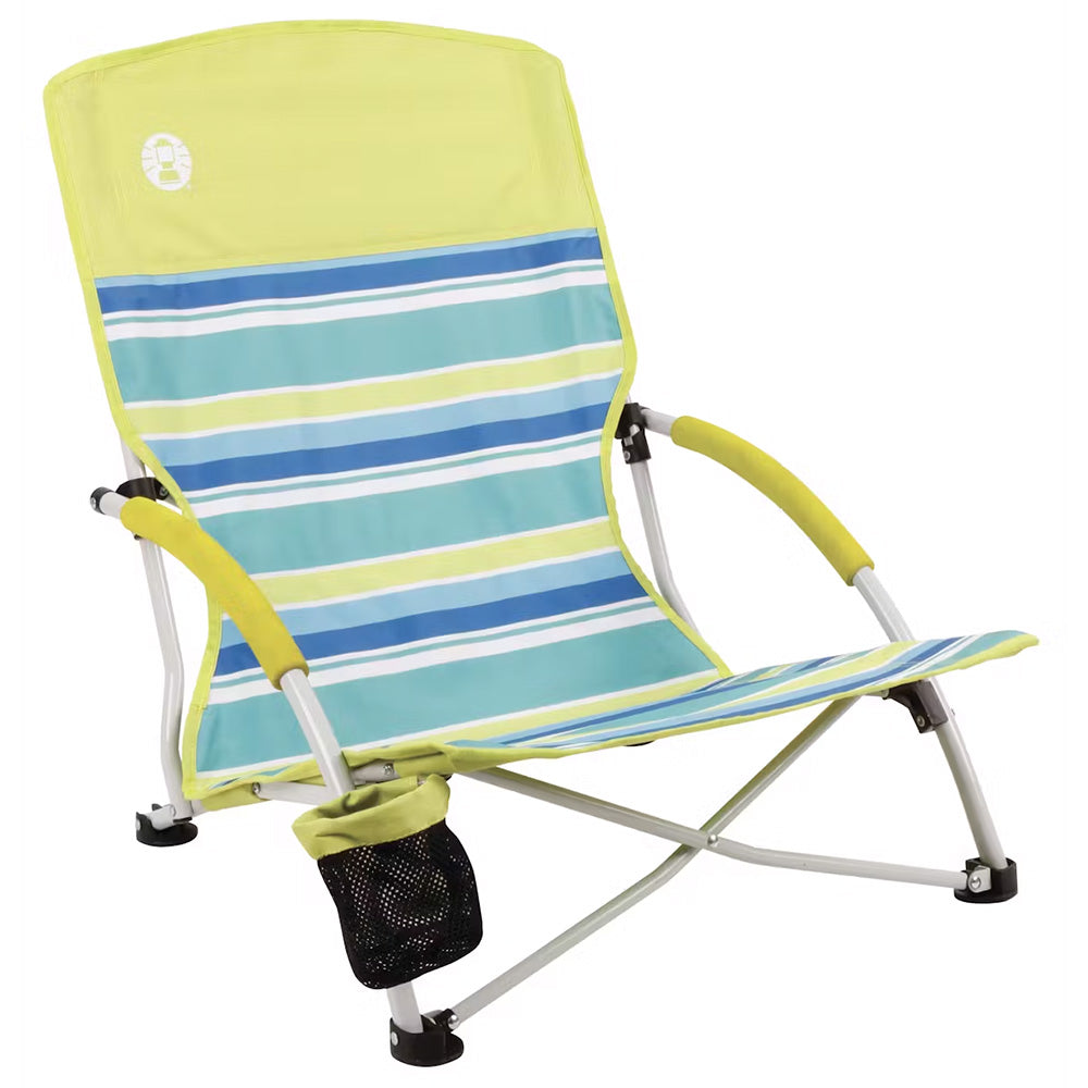 Coleman 2000019265 Utopia Breeze Beach Sling Chair - Yellow/Blue