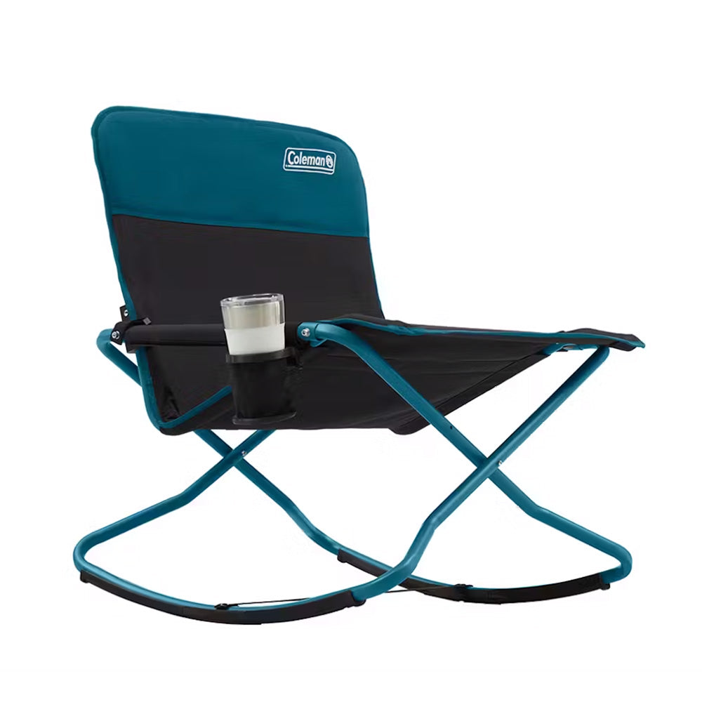 Coleman 2156592 Cross Rocker Outdoor Rocking Chair - Ocean