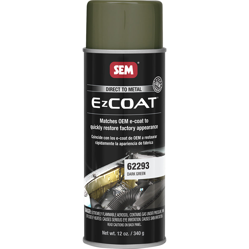 SEM 62293 Ez Coat - 16oz Aerosol Can - Dark Green