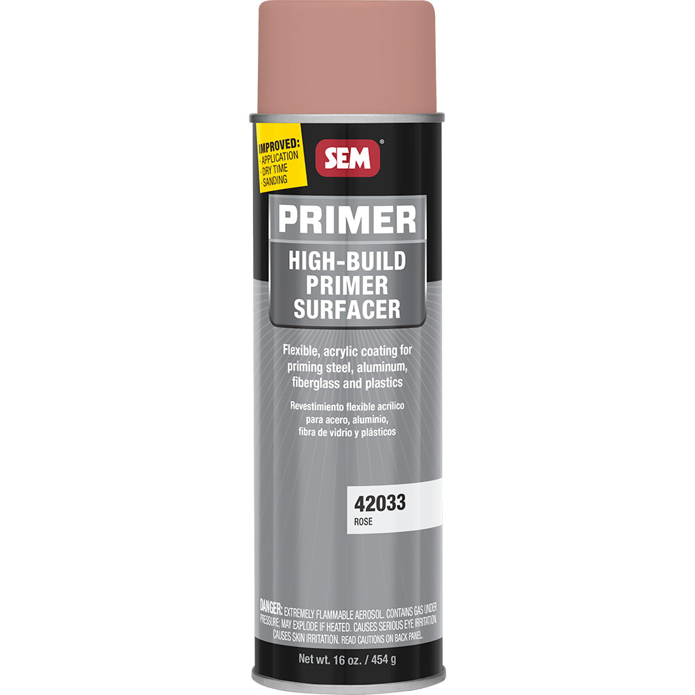 SEM 42033 High-Build Primer Surfacer - 20oz Aerosol Can - Rose