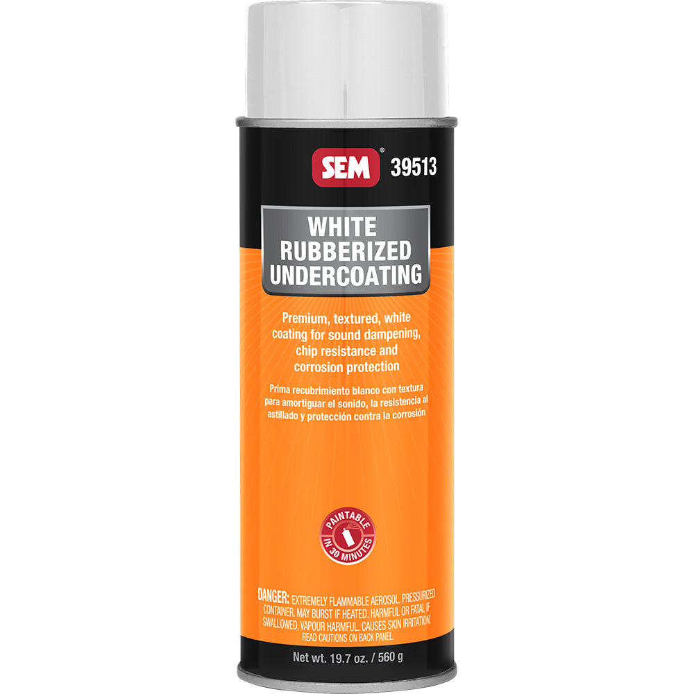 SEM 39513 Rubberized Undercoating - 24oz Aerosol Can - White