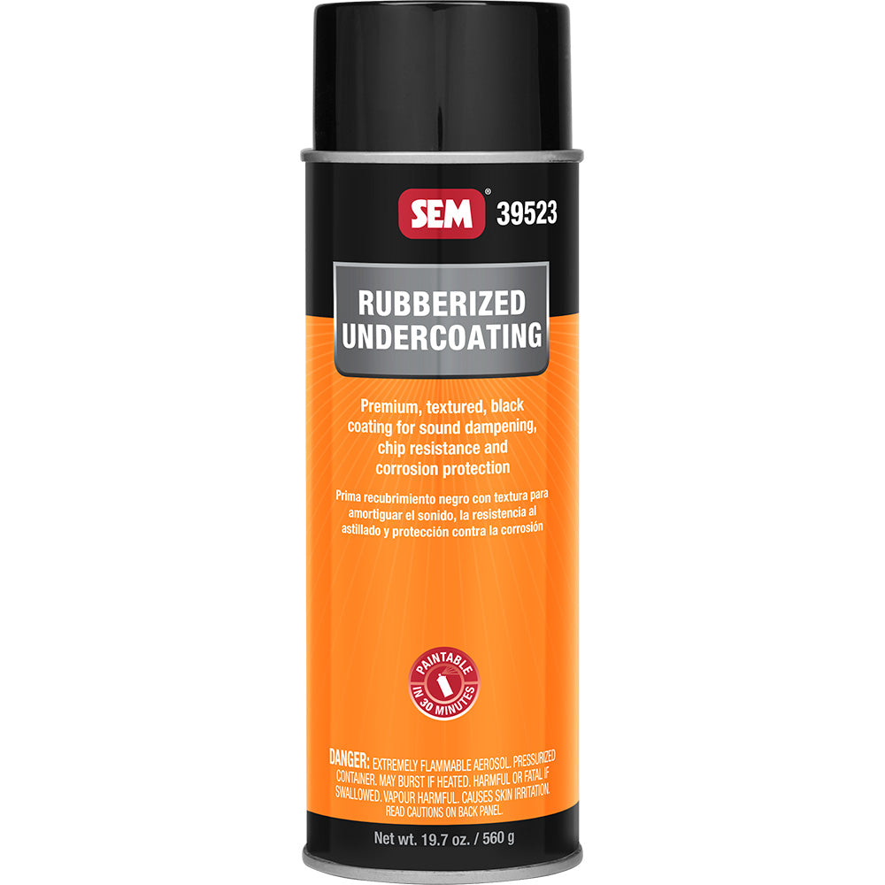 SEM 39523 Rubberized Undercoating - 24oz Aerosol Can - Black