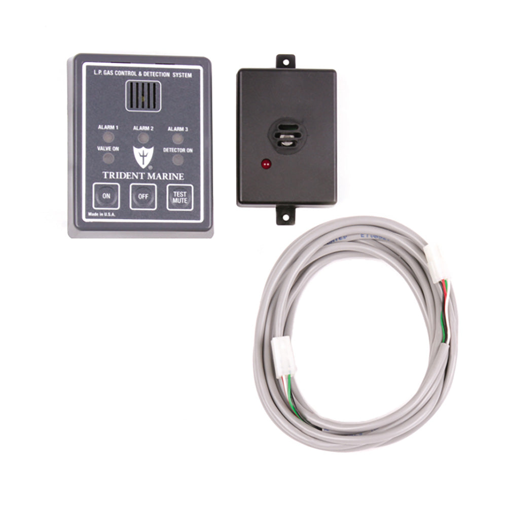 Trident Marine 1300-7760 12/24V Full Detection Panel w/Gas Detector 10' Quick Cable - Solenoid Not Included
