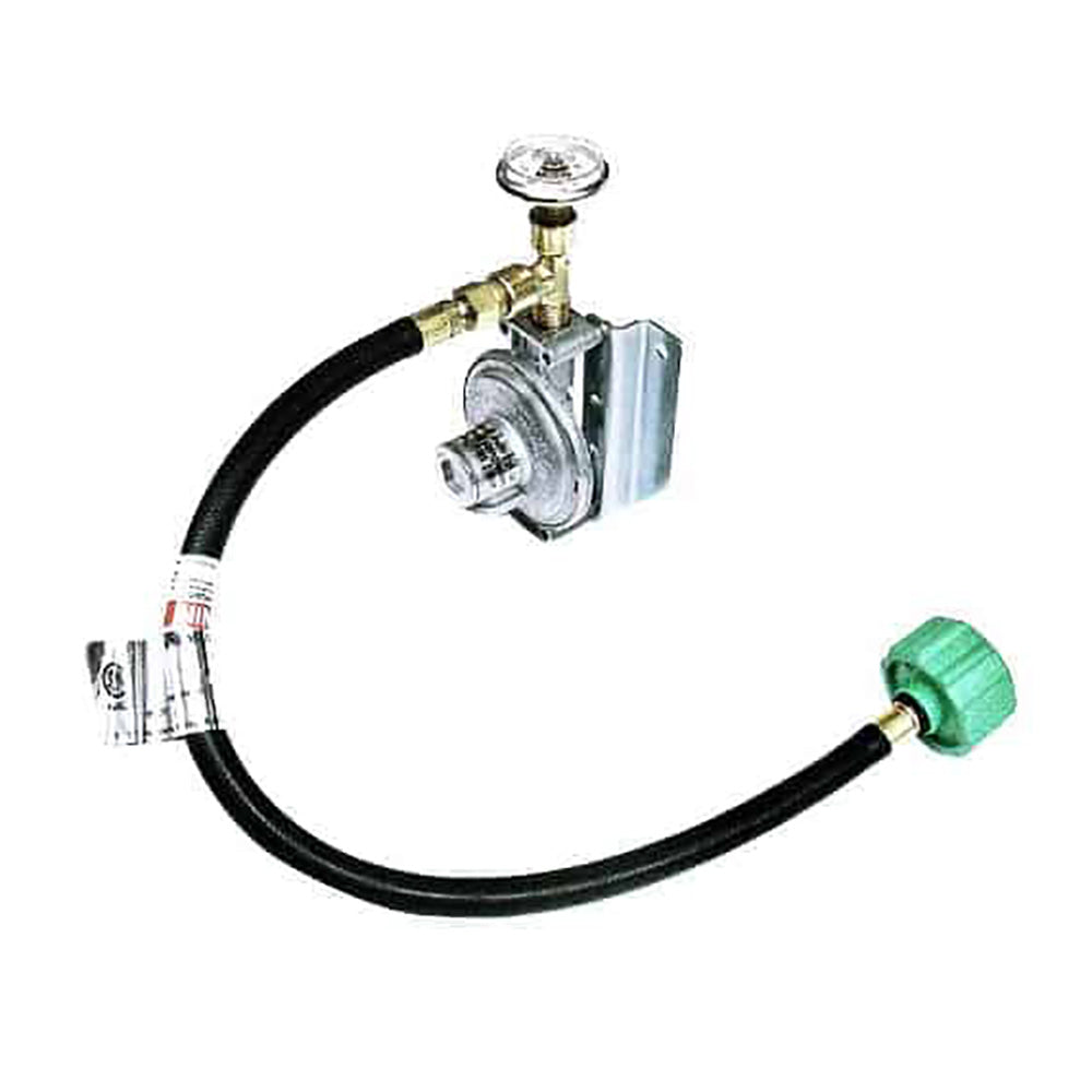 Trident Marine 1211-1401 Single Stage Regulator w/300 PSI Gauge 20" Pigtail w/Wall Mount