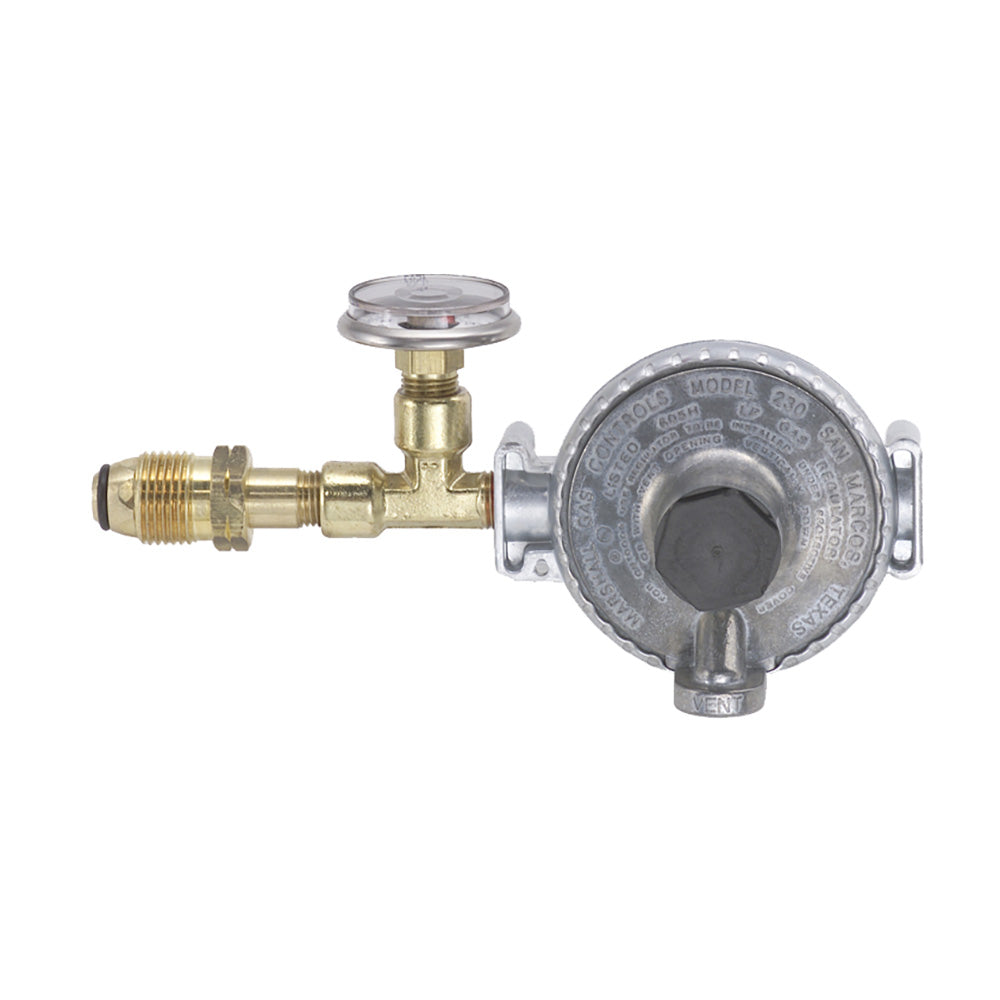Trident Marine 1200-1411 Single Stage Regulator w/300 PSI Gauge w/Tank Mount