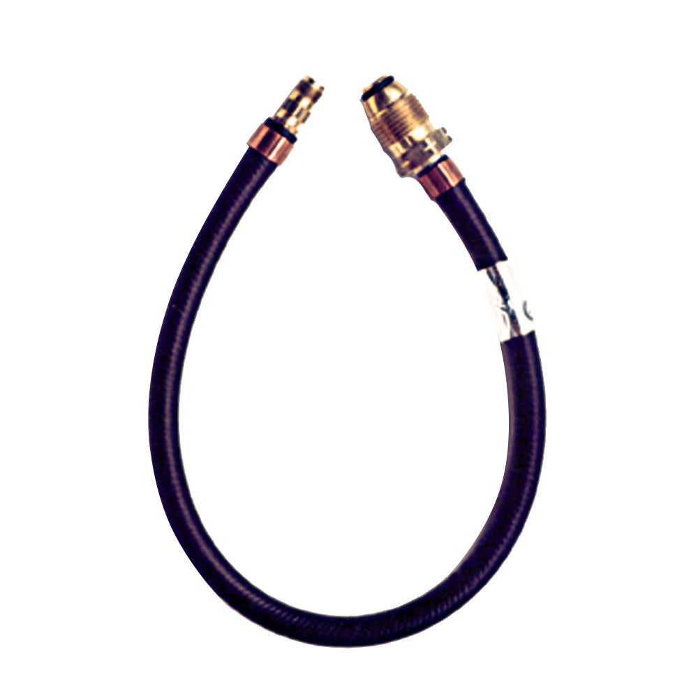 Trident Marine 1014-1401-20 20" Pigtail Hose Male Fitting x 1/4" Male Inverted Flare Fitting