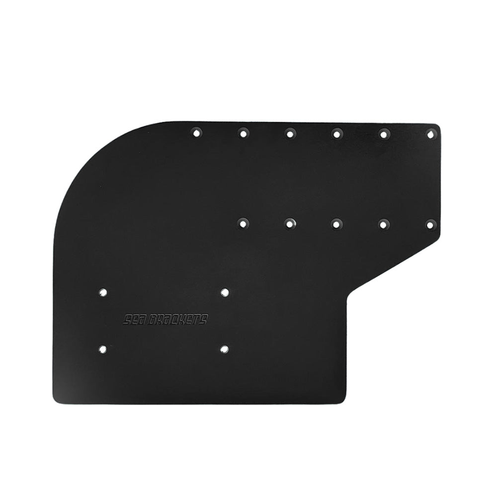 Sea Brackets SEA2311-BLK Small Offset Trolling Motor Plate f/Garmin Kraken - Black