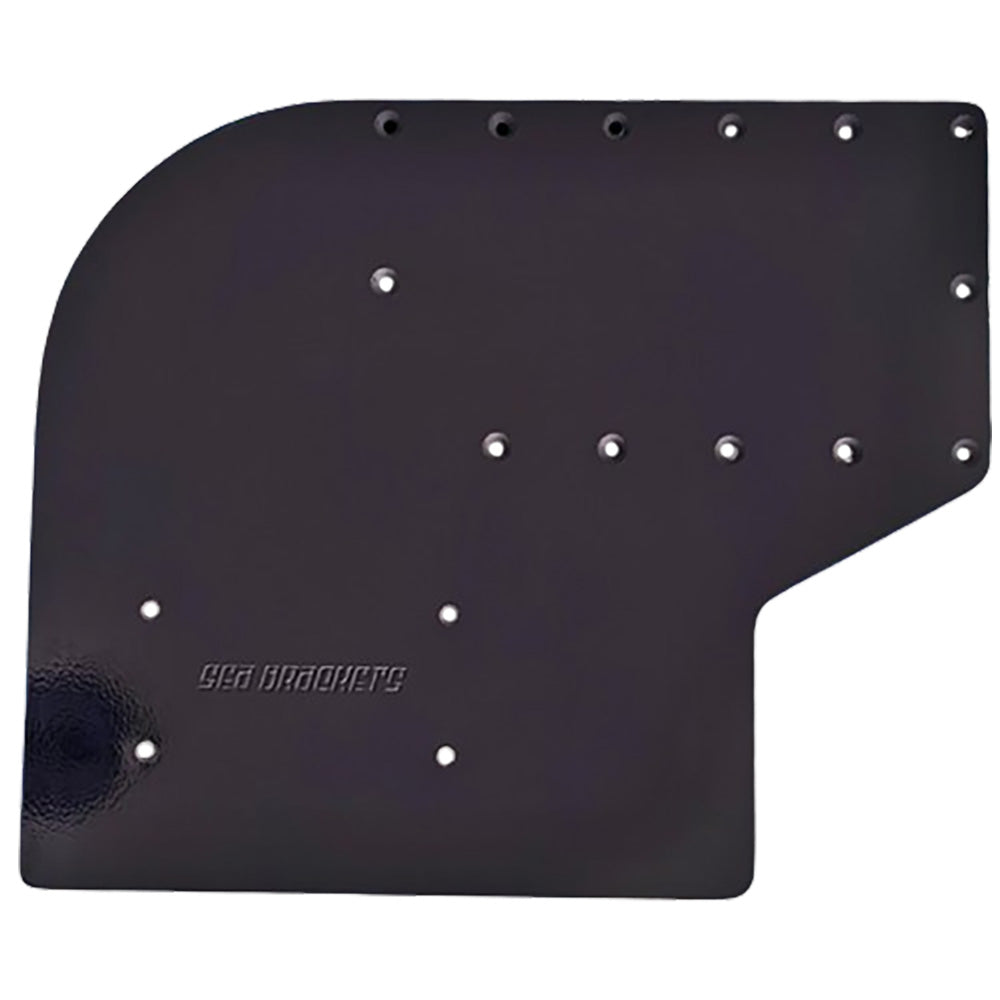 Sea Brackets SEA2308-BLK Large Offset Trolling Motor Plate f/Garmin Kraken - Black