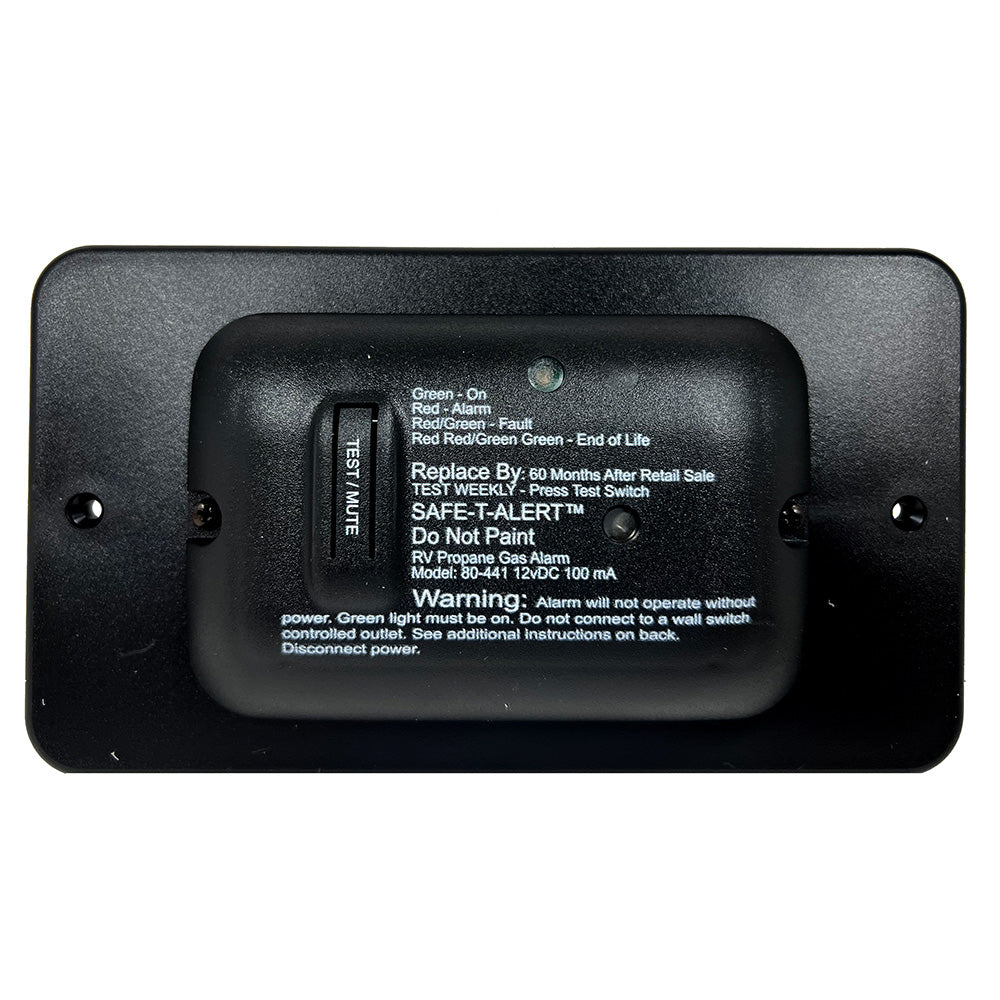 Safe-T-Alert 80-441-BL-TR 80 Series Black Propane Gas Alarm - 12V