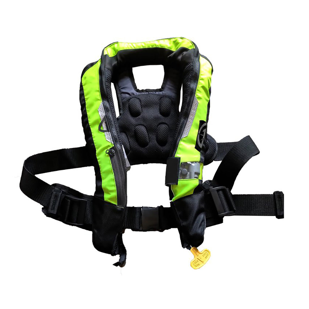 First Watch FW-40PROA/M-HV Auto/Manual Convertible 38g Inflatable PFD - Hi-Vis Yellow