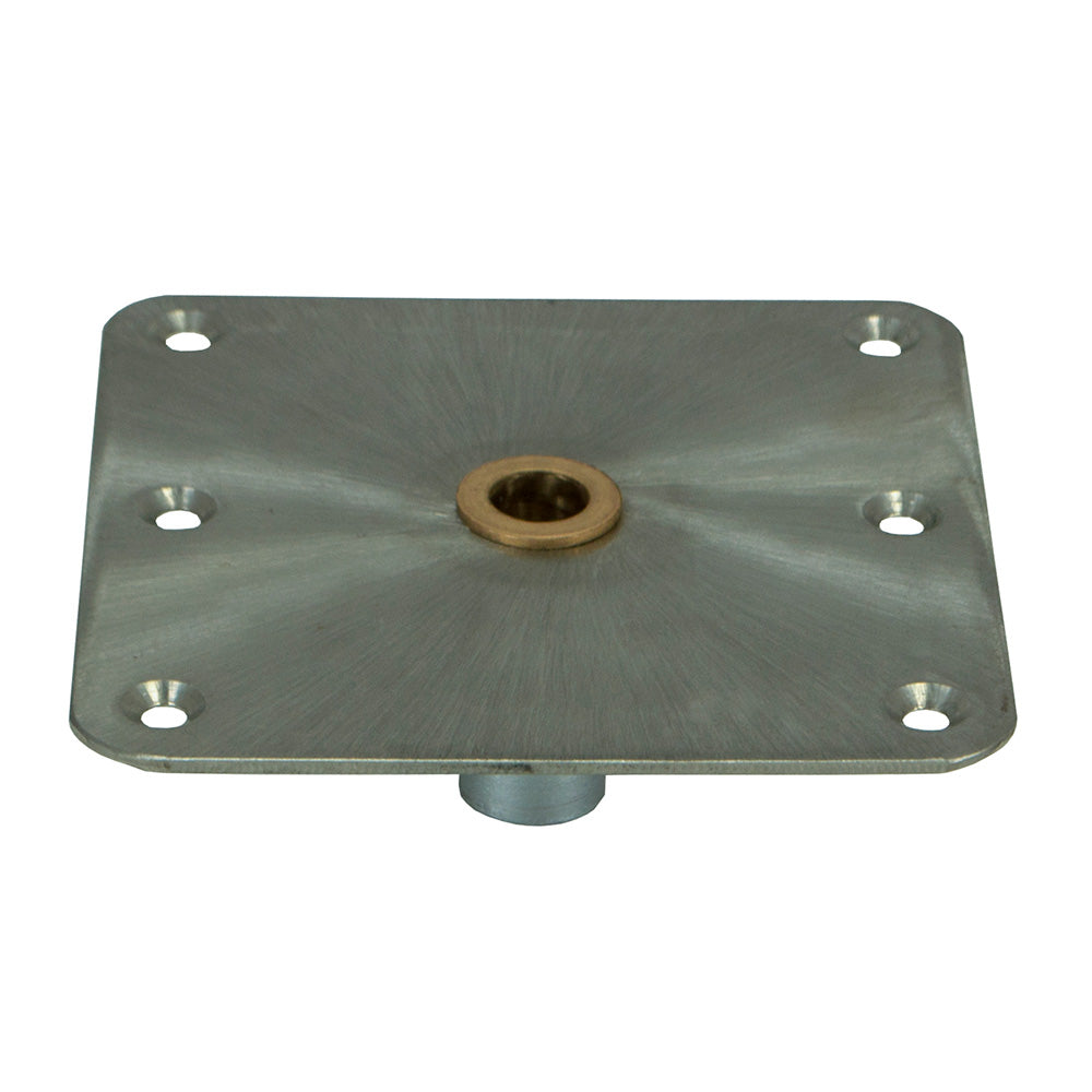 Springfield 3620001-B KingPin Standard Square Steel Base w/Brass - 7"x7"