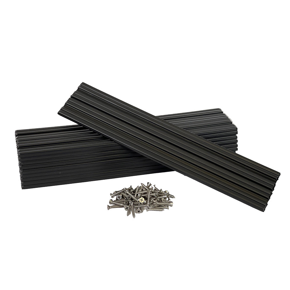 Caliber 23010 Marine Slides 3"x15" Black *10-Pack