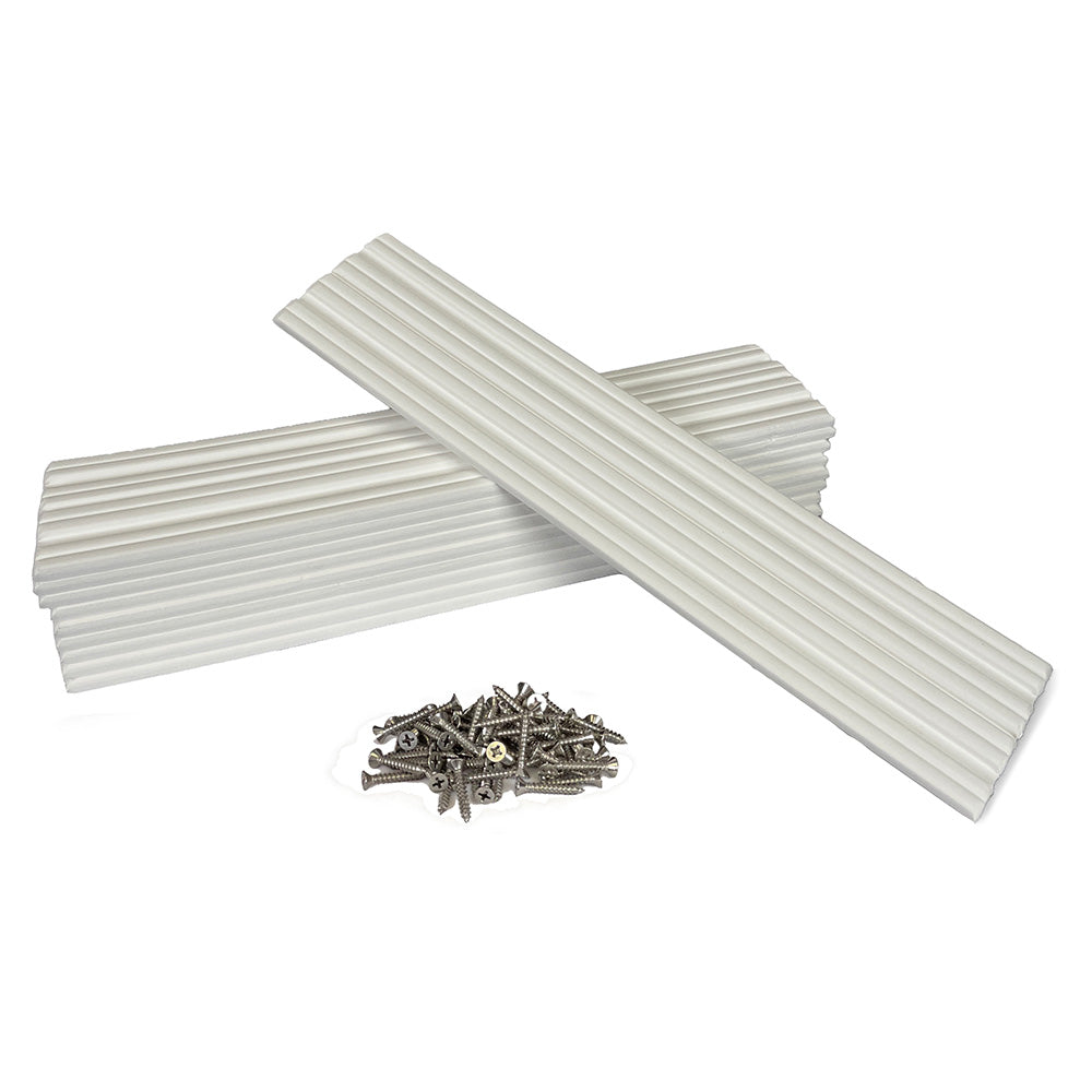 Caliber 23011 Marine Slides 3"x15" White *10-Pack