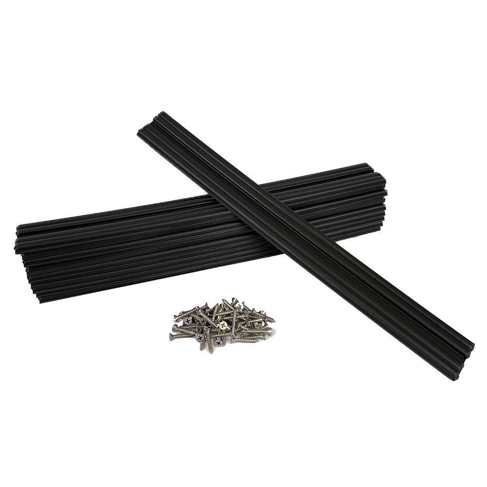 Caliber 23030 Marine Slides 1.5"x15" Black *10-Pack