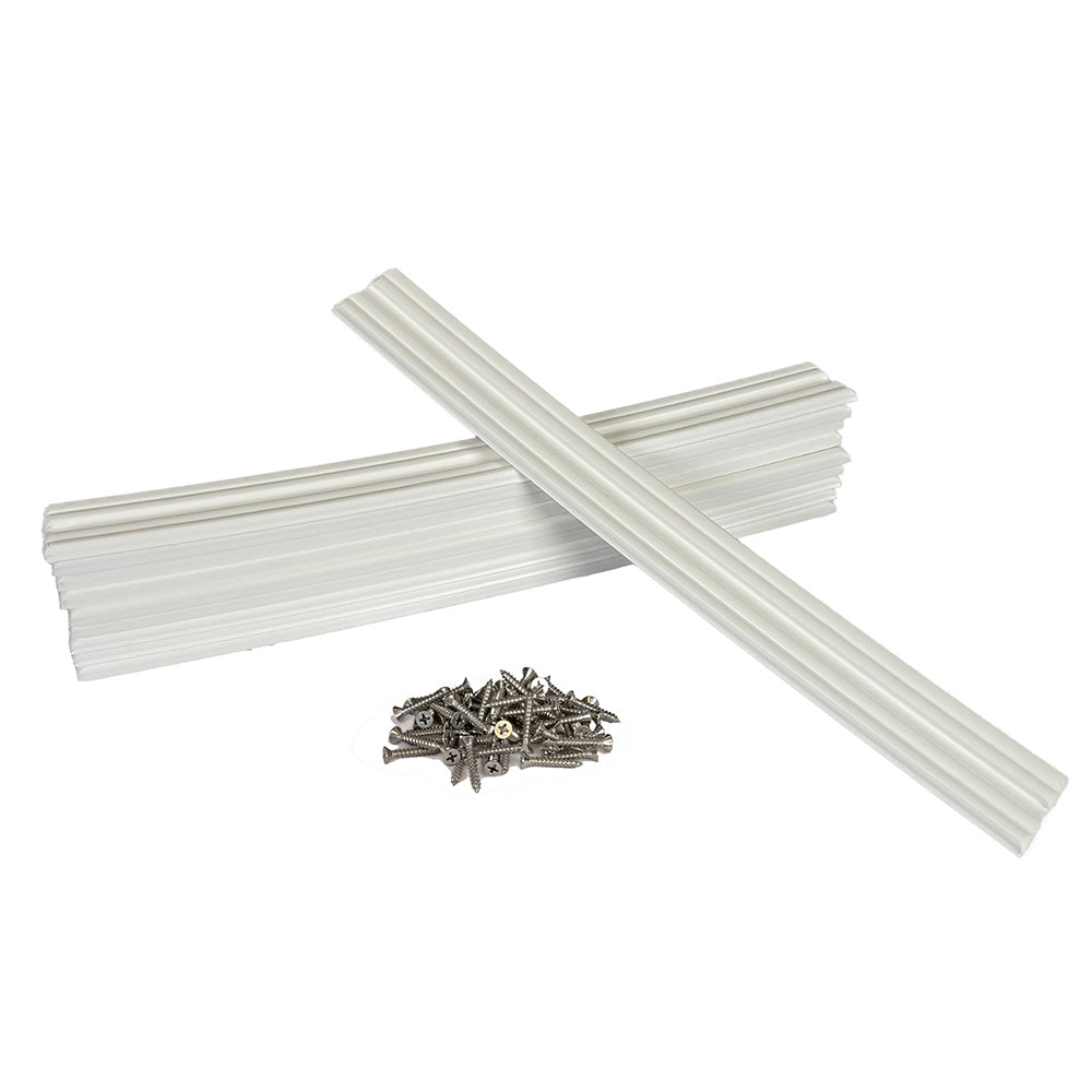 Caliber 23031 Marine Slides 1.5"x15" White *10-Pack