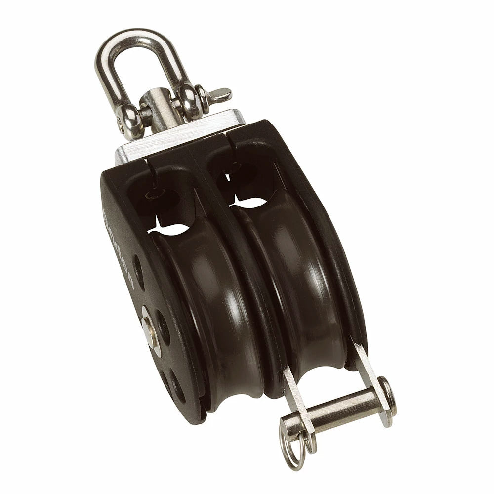 Barton N01231 Size 1 30mm Plain Bearing Pulley Block Double Swivel Becket