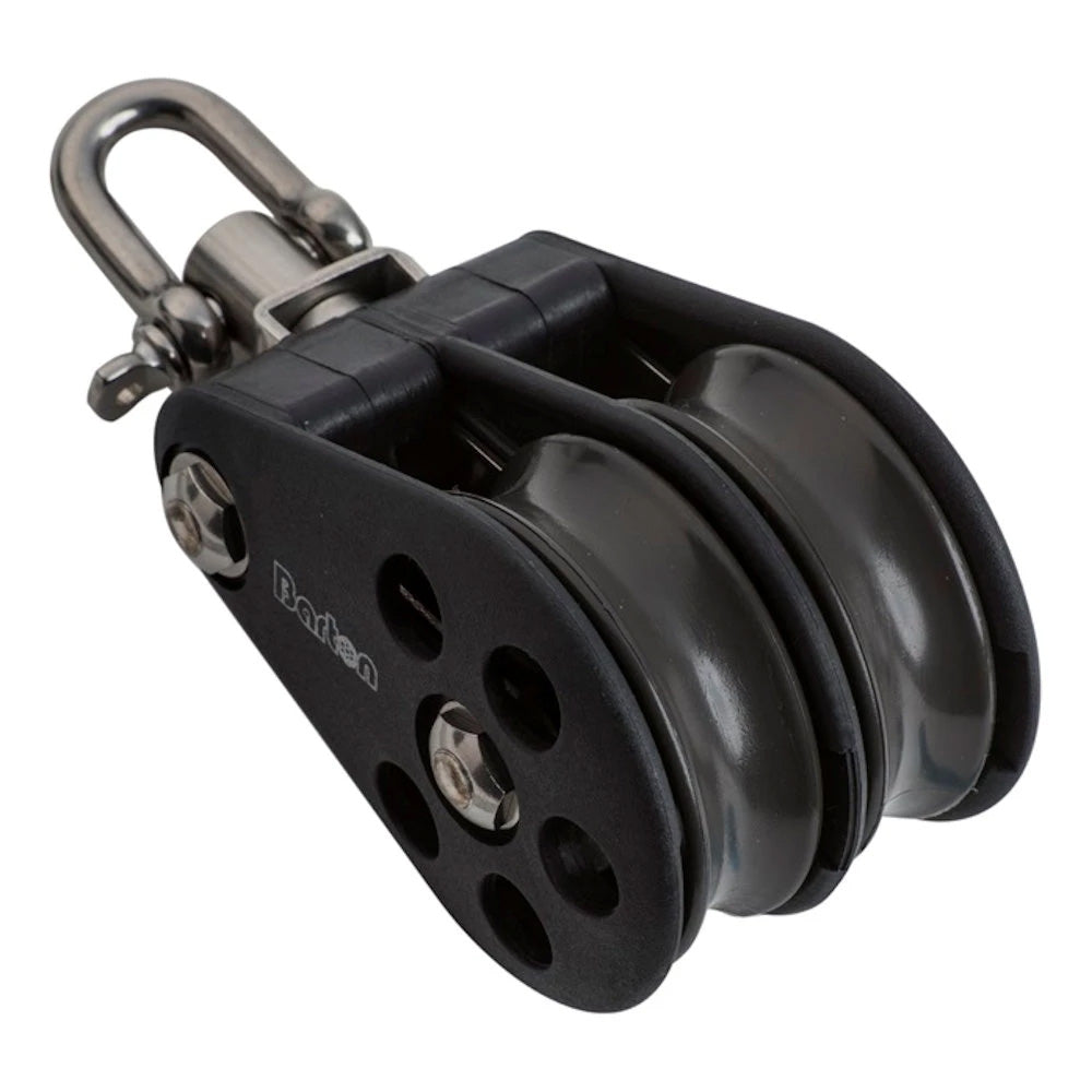 Barton N05230 Size 5 54mm Plain Bearing Pulley Block Double Block Swivel