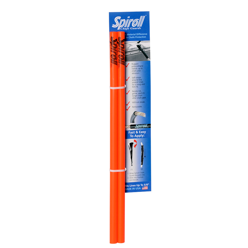 Spiroll SPL-16-O-CG Chafe Guard Orange f/Lines up to 5/8" Diameter - Pair