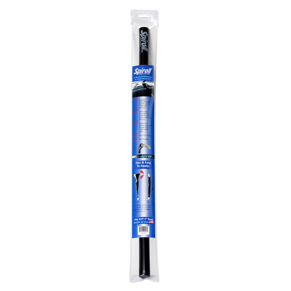 Spiroll SPL-24-B-CG Chafe Guard Black f/Lines up to 3/4"-1" Diameter