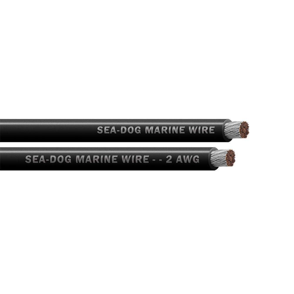 Sea-Dog 8002011 2 AWG Black Battery Cable - 50'