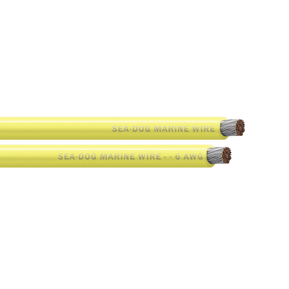 Sea-Dog 8006034 6 AWG Yellow Battery Cable - 250'