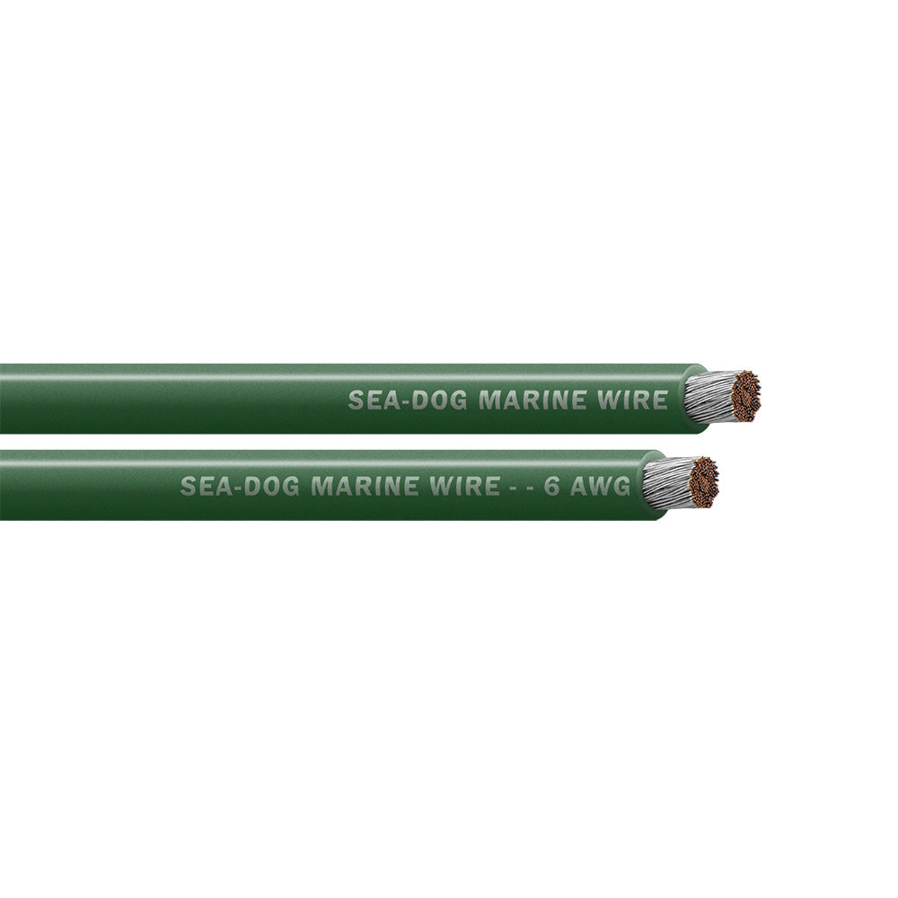 Sea-Dog 8006047 6 AWG Green Battery Cable - 500'