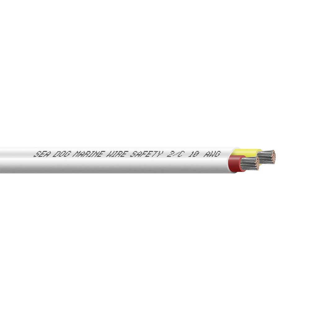 Sea-Dog 8010220 10/2 AWG Flat Duplex Safety Wire - Red/Yellow - 25'