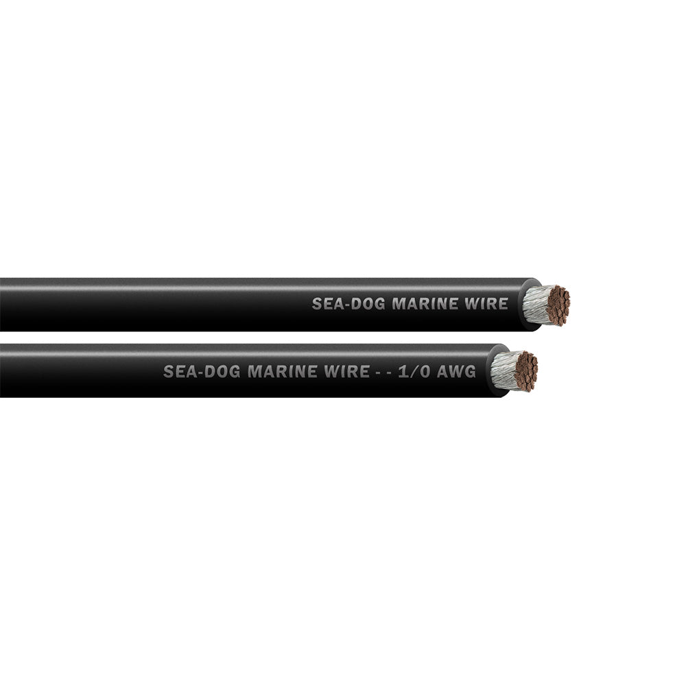 Sea-Dog 8011012 1/0 AWG Black Battery Cable - 100'