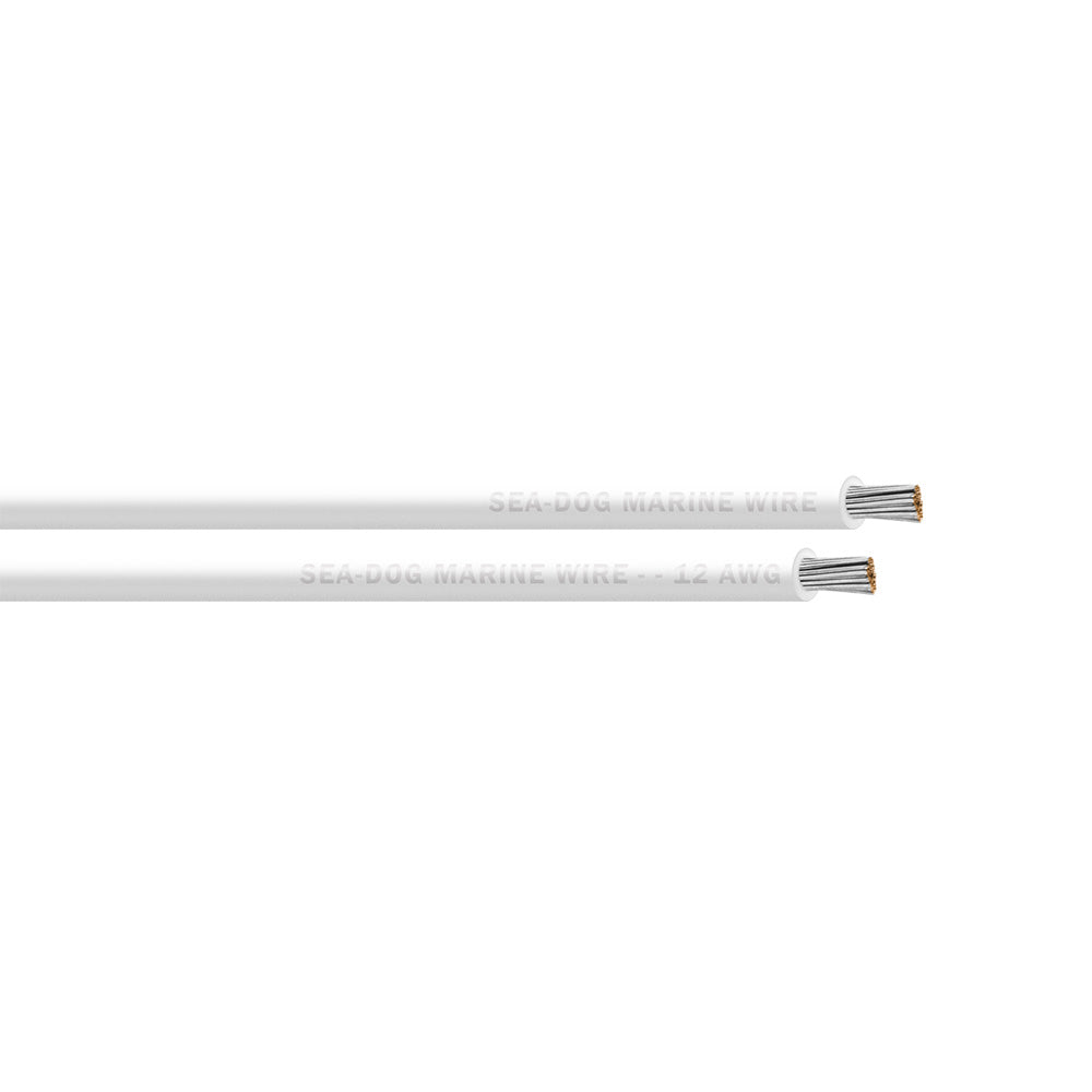Sea-Dog 8012052 12 AWG White Primary Wire - 100'