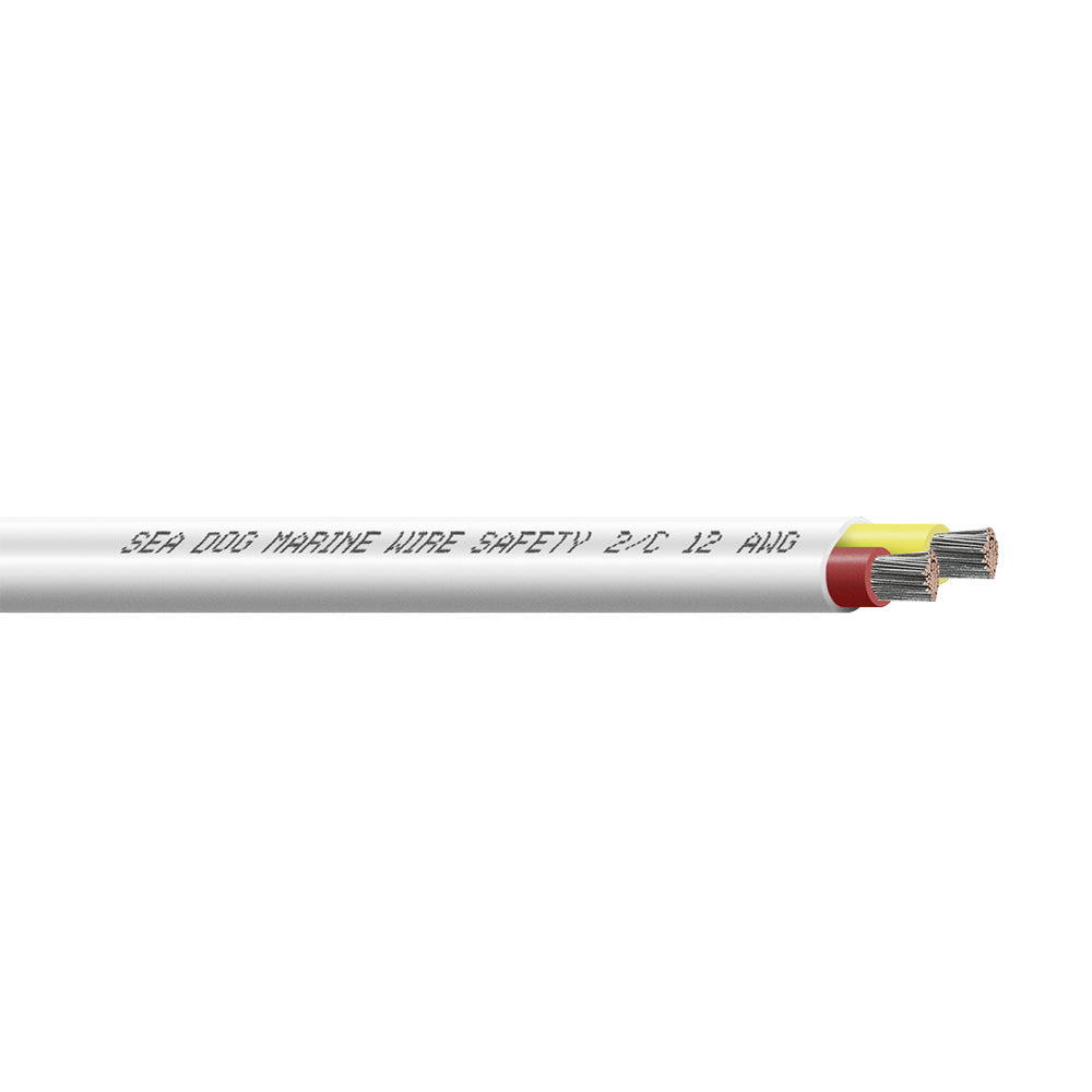 Sea-Dog 8012224 12/2 AWG Flat Duplex Safety Wire - Red/Yellow - 250'