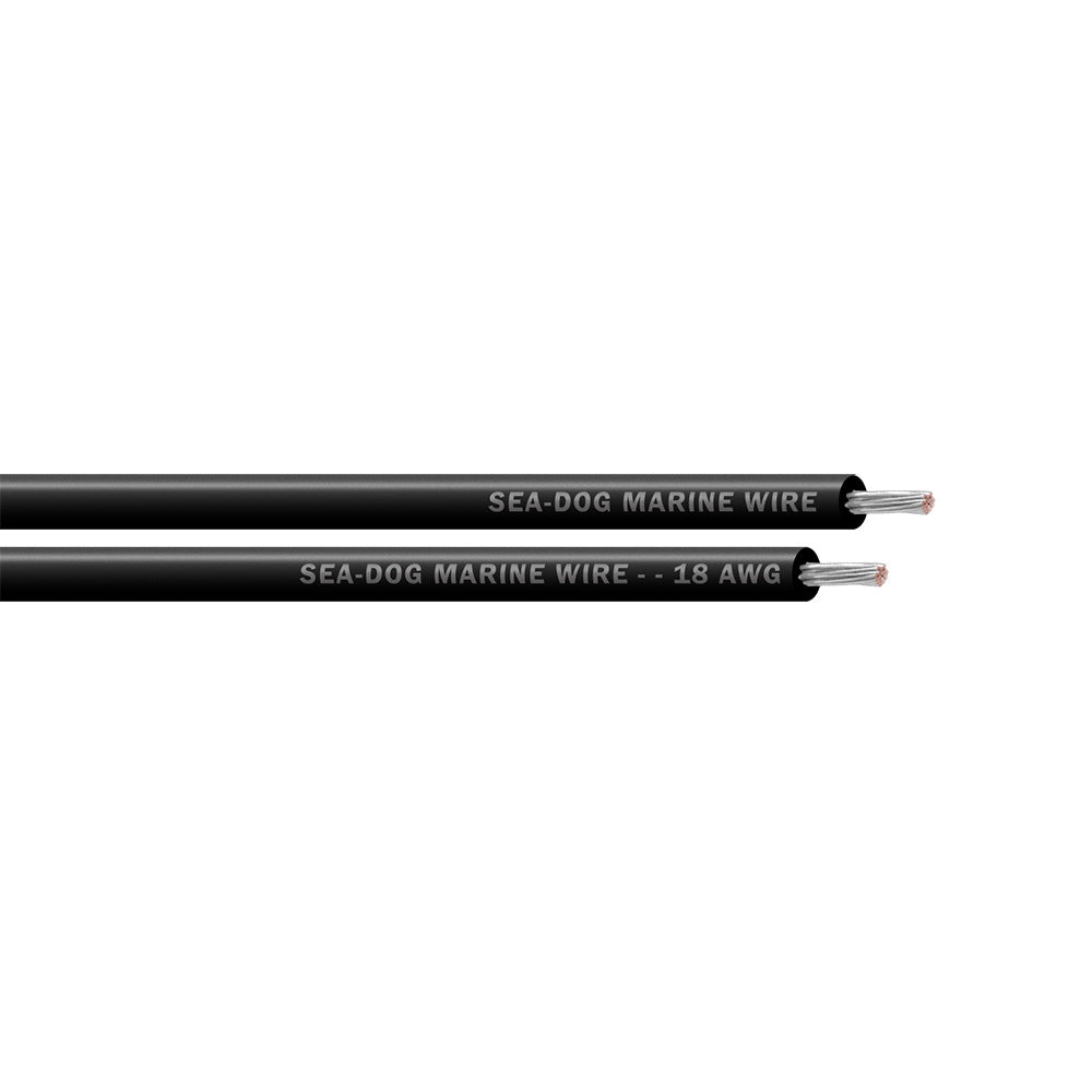 Sea-Dog 8018019 18 AWG Black Primary Wire - 1000'