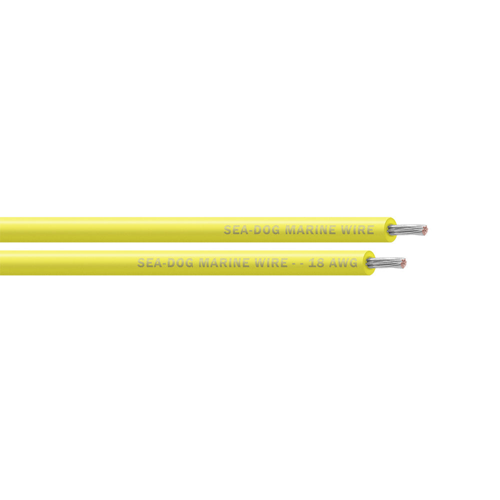 Sea-Dog 8018039 18 AWG Yellow Primary Wire - 1000'