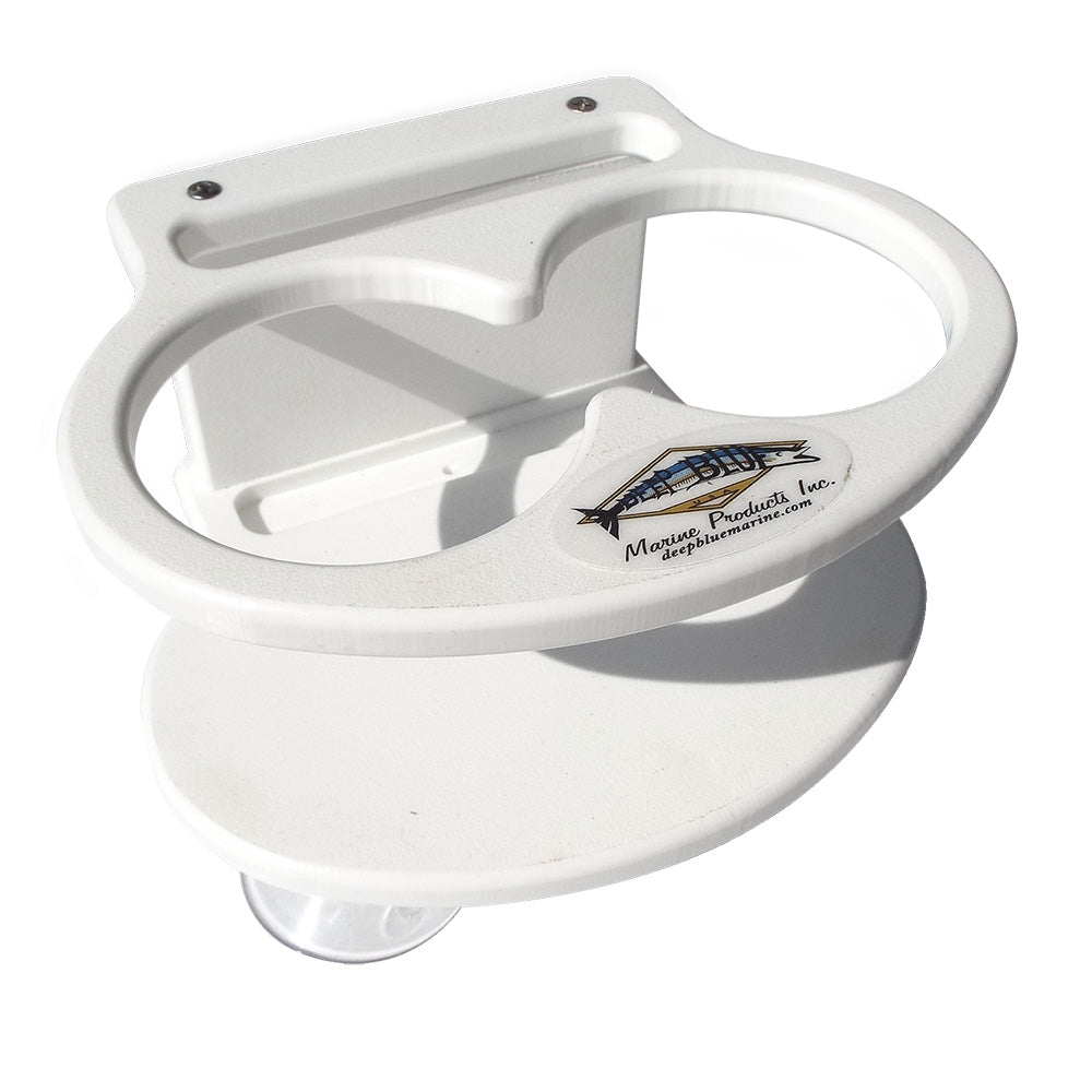 Deep Blue Marine DSD-CELL Double Slim Can Drink Holder Cell Phone - White