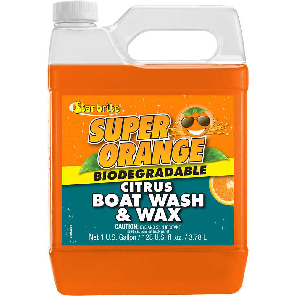 Star brite 94600 Super Orange Citrus Boat Wash Wax - Fresh Salt Water - 1 Gallon
