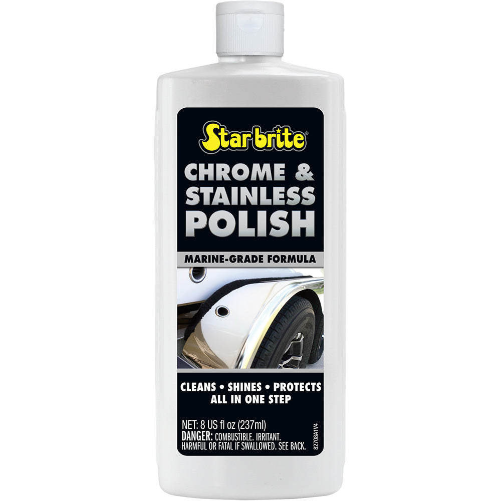 Star brite 82708 Chrome Stainless Polish - Marine Grade Formula - 8 oz