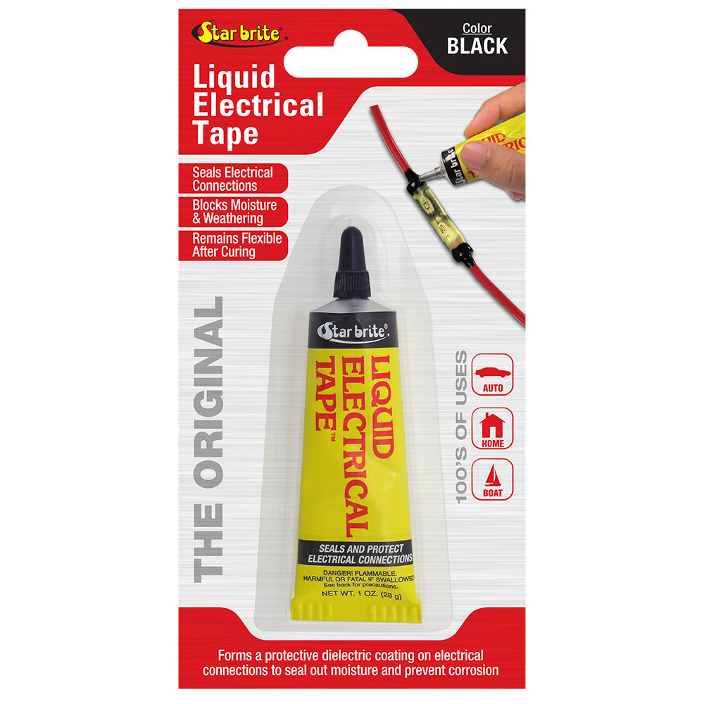 Star brite 84154 Liquid Electrical Tape - Black - 1 oz