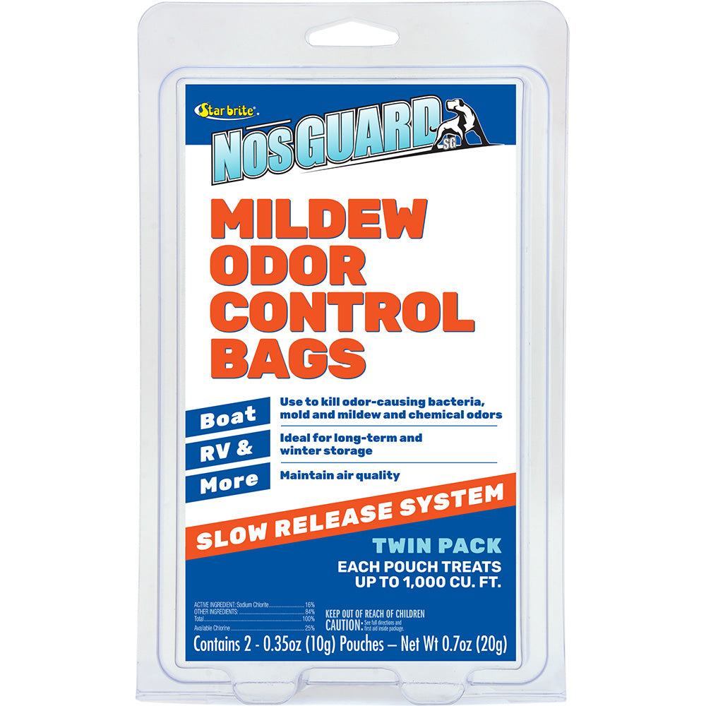Star brite 89950 NosGUARD Mildew Odor Control Bags Slow Release System *2-Pack