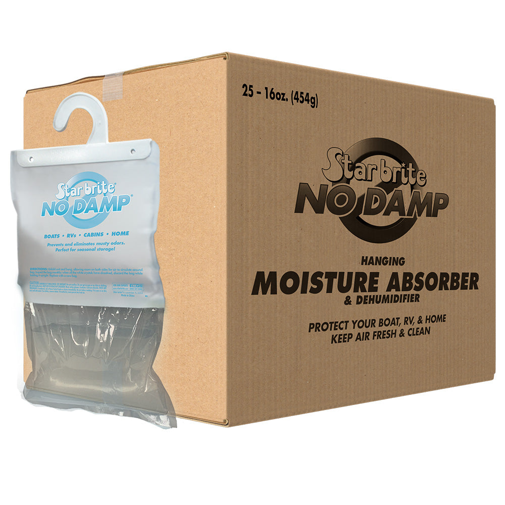 Star brite 85472 No Damp Moisture Absorber Dehumidifier Hanging Bag - 16 oz *25 Pack