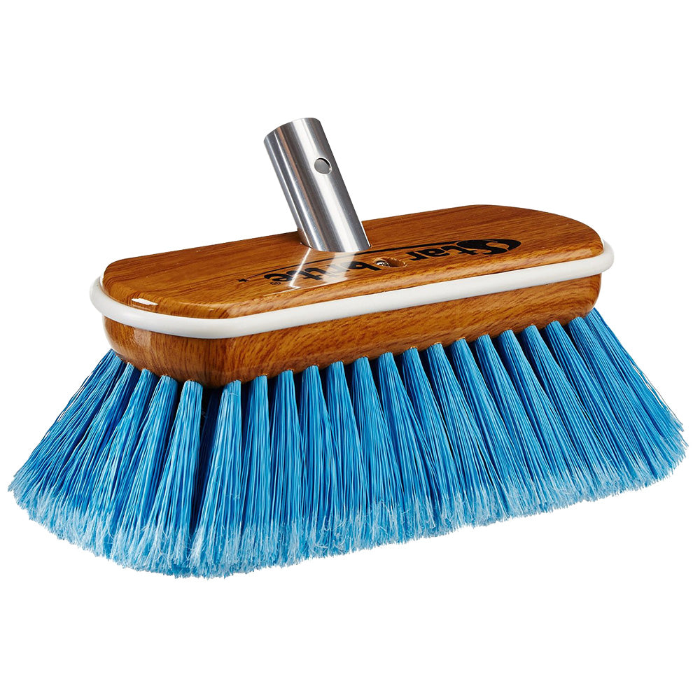 Star brite 40171 Premium Medium Blue Bristle 8" Synthetic Wood Block Brush
