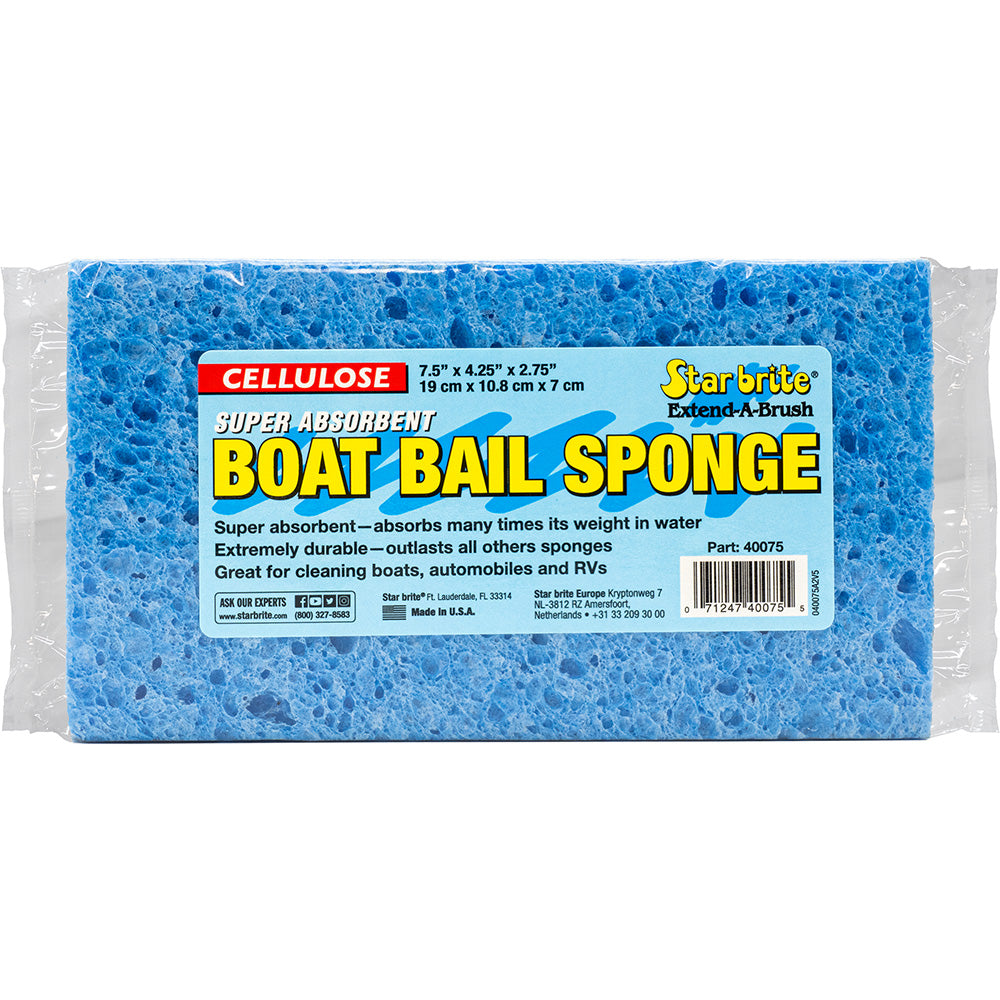 Star brite 40075 Super Absorbent Cellulose Bail Sponge XL - 7.5" x 4.25" x 2.75"