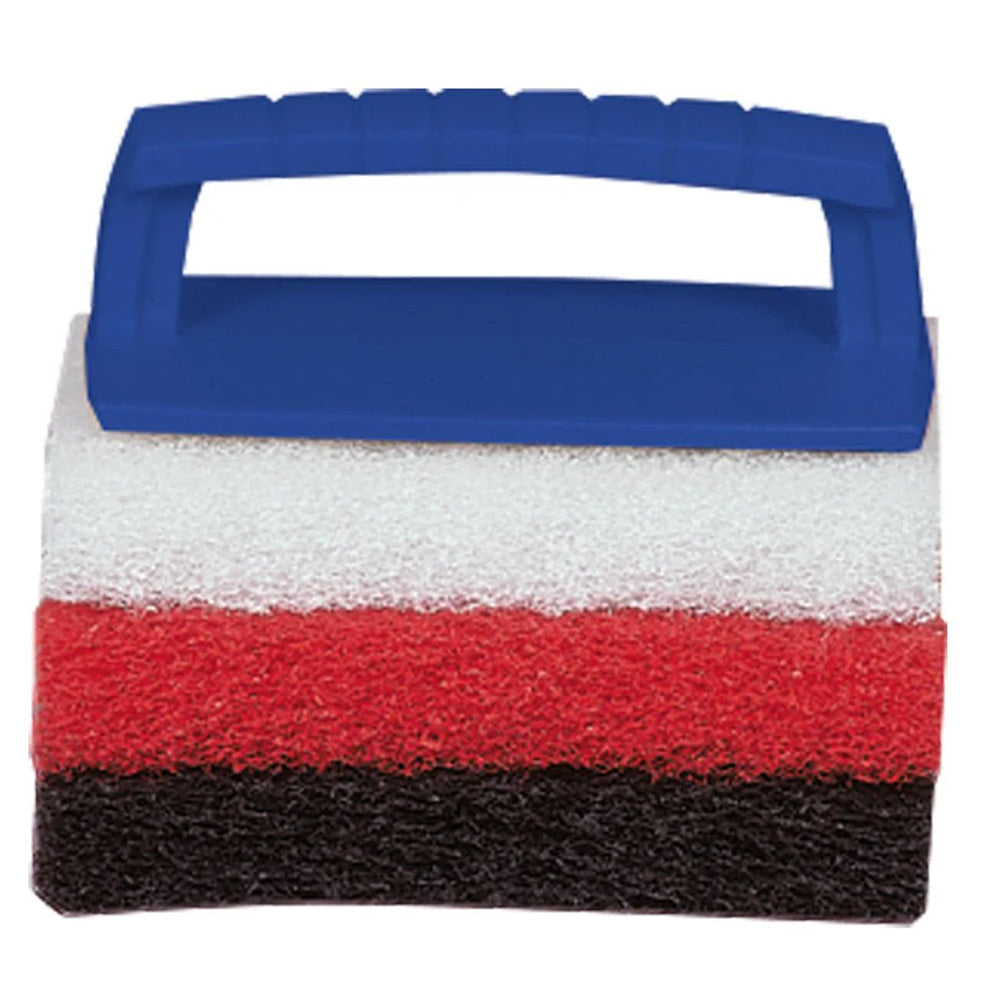 Star brite 40023 Multi-Texture Scrub Pad Kit w/Interchangeable Handle - 3 Pads