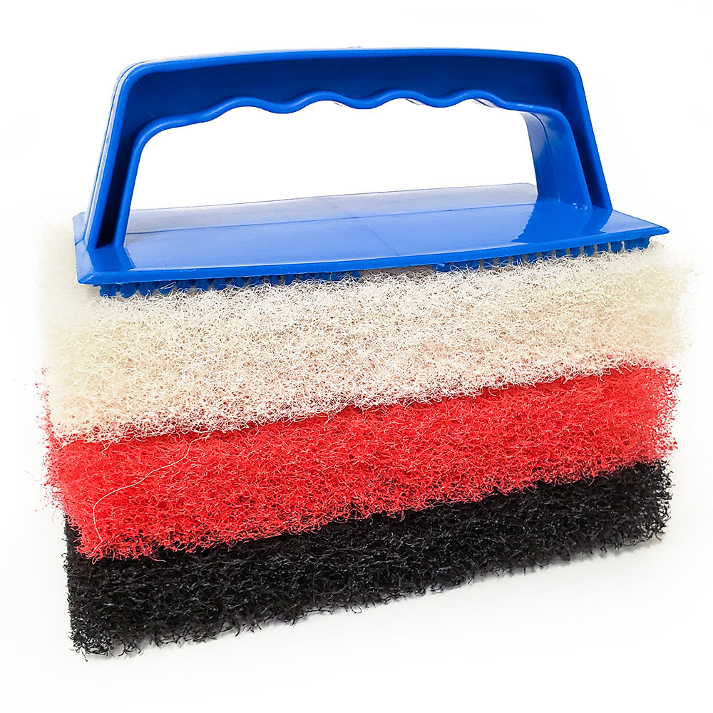 Star brite 42023 Large Multi-Texture Scrub Pad Kit w/Interchangeable Handle
