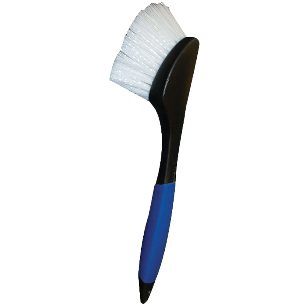 Star brite 40115 Stiff Deck Brush w/Long Handle - Heavy-Duty Marine Scrubber