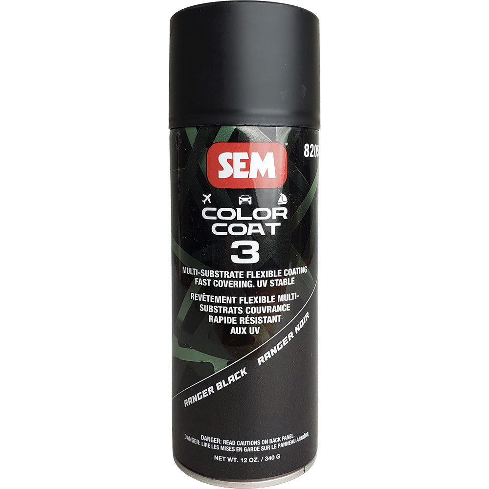SEM 82053 Color Coat 3 - Ranger Black - 12 oz