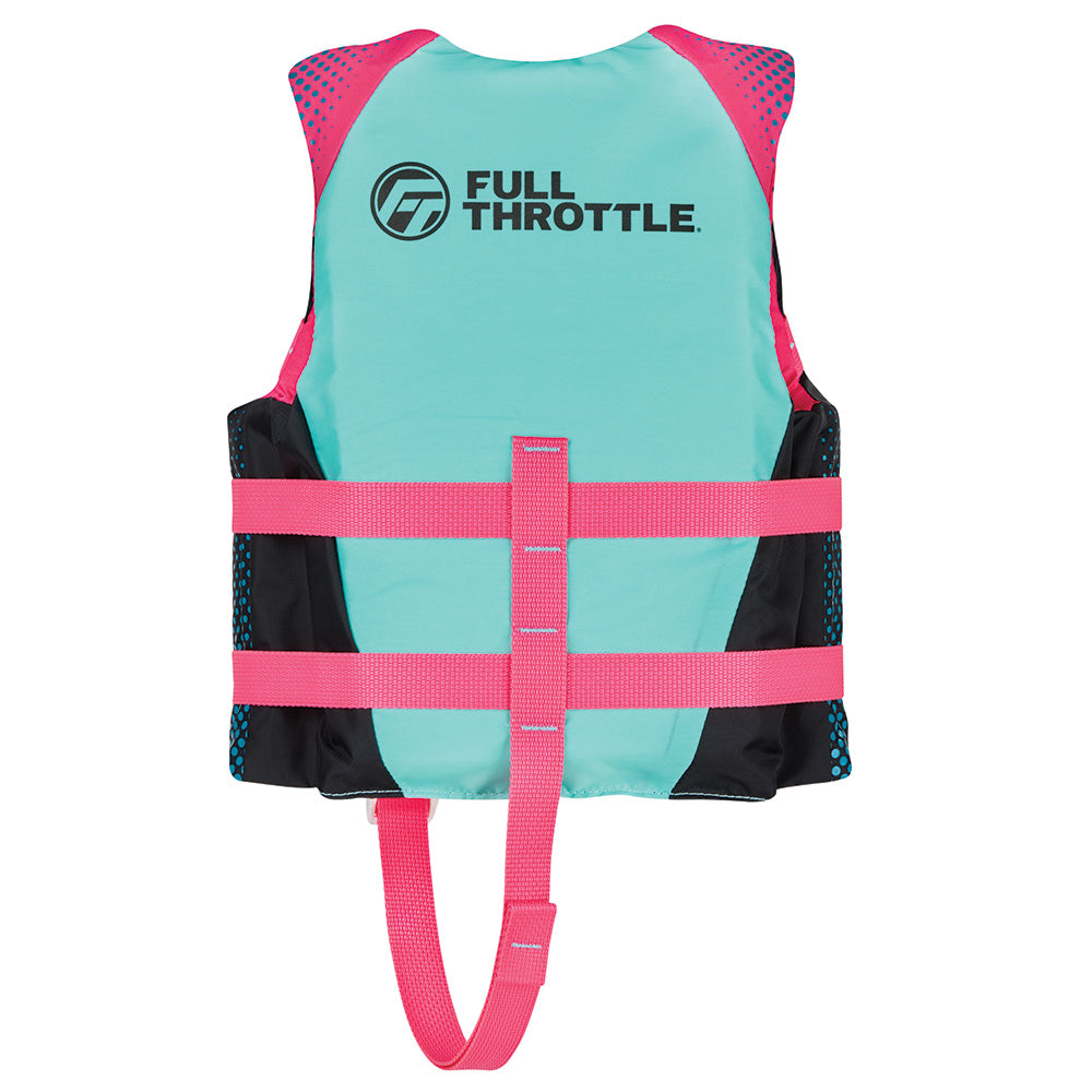 Full Throttle 112200-105-001-26 Nylon Life Jacket - Child - Pink