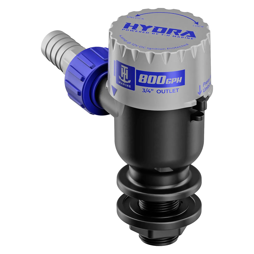 T-H Marine PMP-LWS8-DP HYDRA Livewell Pump - 800 GPH - 12V - Short Nozzle