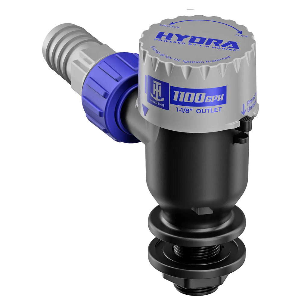 T-H Marine PMP-LWS11-DP HYDRA Livewell Pump - 1100 GPH - 12V - Short Nozzle