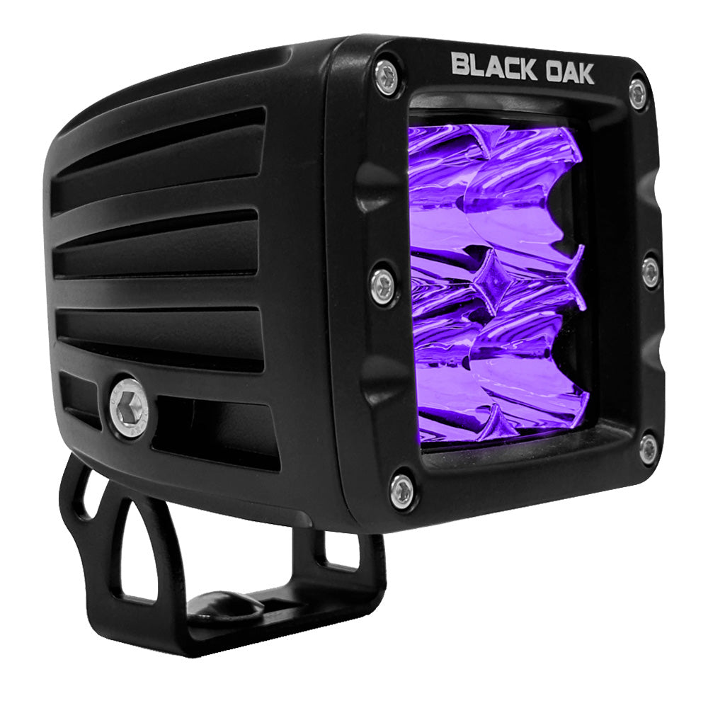 Black Oak 2FUV-POD 2" Ultraviolet LED Pod Light - Flood Optics - Pro Series 3.0 - 12W